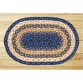 Earth Rugs Jute Placemat- Light Blue- Dark Blue and Mustard 52-PM079